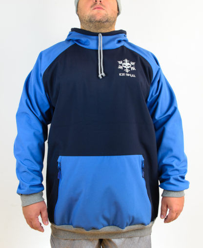 IceSkull Ezy Rider Snowboard Softshell Technical Hoodie Navy & Blue