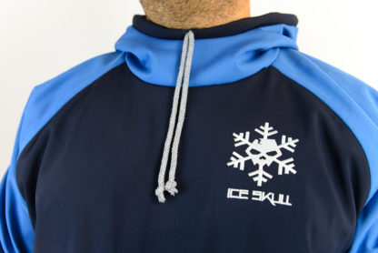 IceSkull Ezy Rider Snowboard Softshell Technical Hoodie Navy & Blue